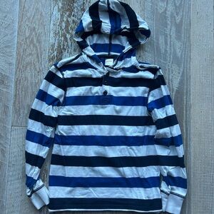 Gymboree Navy and White Striped Hoodie